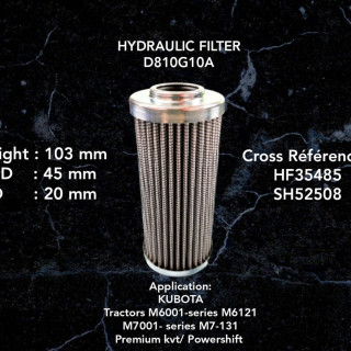 HYDRAULIQUE FILTER  FOR KUBOTA TRACTORS